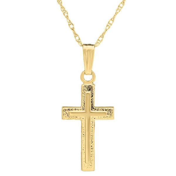 Kiddie Kraft 14K Yellow Gold Children's Cross SVS Fine Jewelry Oceanside, NY