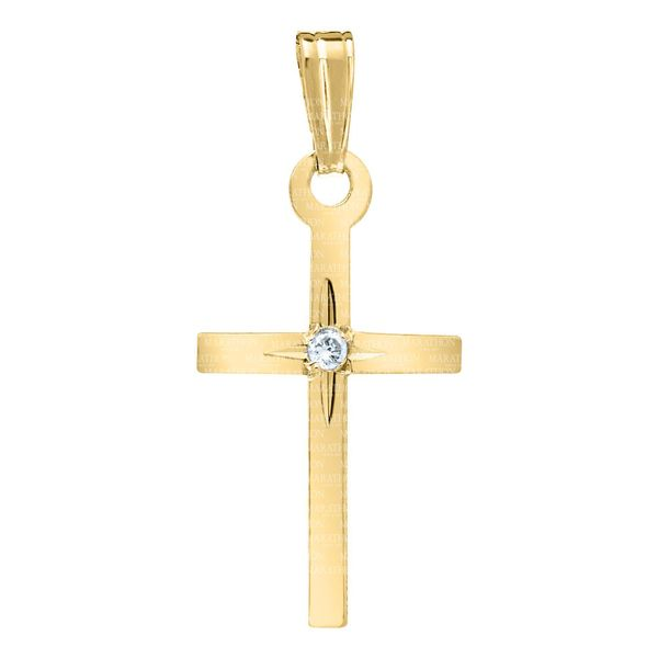 Kiddie Kraft 14K Yellow Gold Cross SVS Fine Jewelry Oceanside, NY