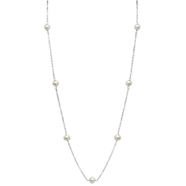 Kiddie Kraft 14K White Gold Pearl Necklace SVS Fine Jewelry Oceanside, NY