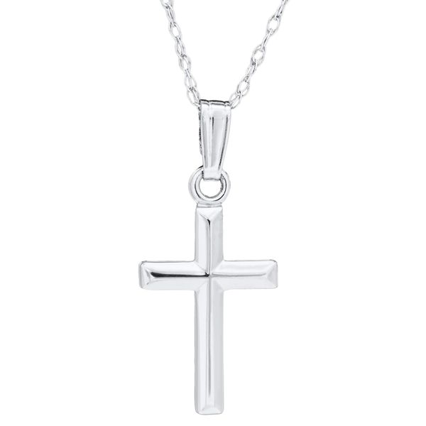 Kiddie Kraft White Gold Cross, 15