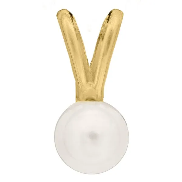Kiddie Kraft Yellow Gold & 4 mm Cultured Pearl Pendant SVS Fine Jewelry Oceanside, NY