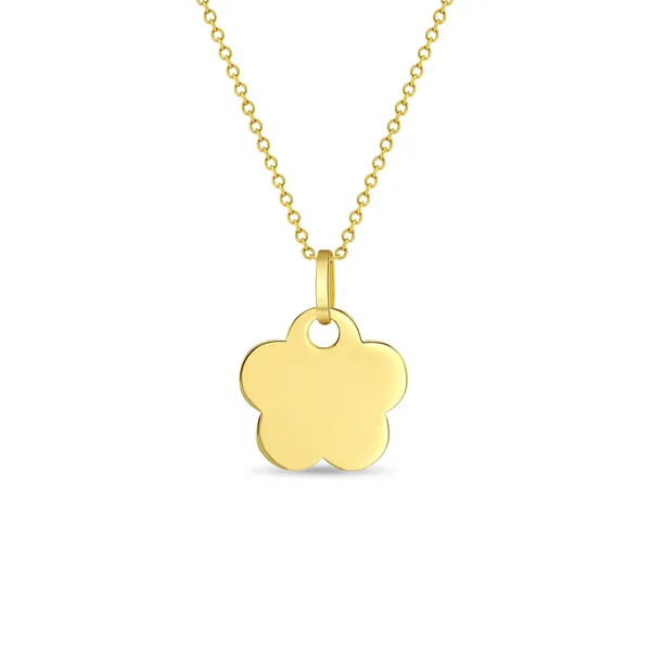 In Season Jewelry Yellow Gold Flower Necklace SVS Fine Jewelry Oceanside, NY
