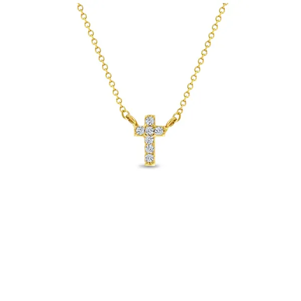 In Season Jewelry Yellow Gold Cross Necklace SVS Fine Jewelry Oceanside, NY