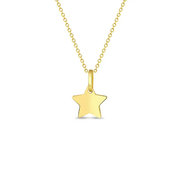 In Season Jewelry Yellow Gold Star Necklace SVS Fine Jewelry Oceanside, NY
