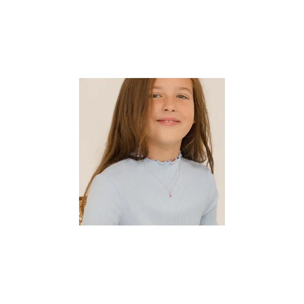 In Season Jewelry Yellow Gold Heart Necklace Image 2 SVS Fine Jewelry Oceanside, NY