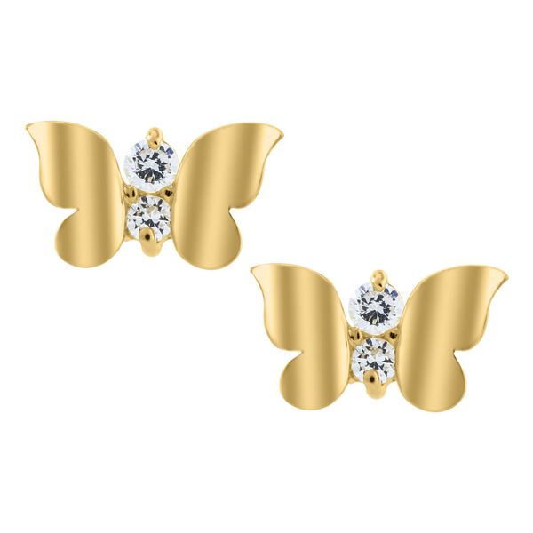 Children's 14K Yellow Gold Screwback Earrings SVS Fine Jewelry Oceanside, NY