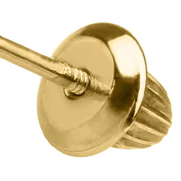 Kiddie Kraft Yellow Gold Baby Earring Screwback Image 2 SVS Fine Jewelry Oceanside, NY