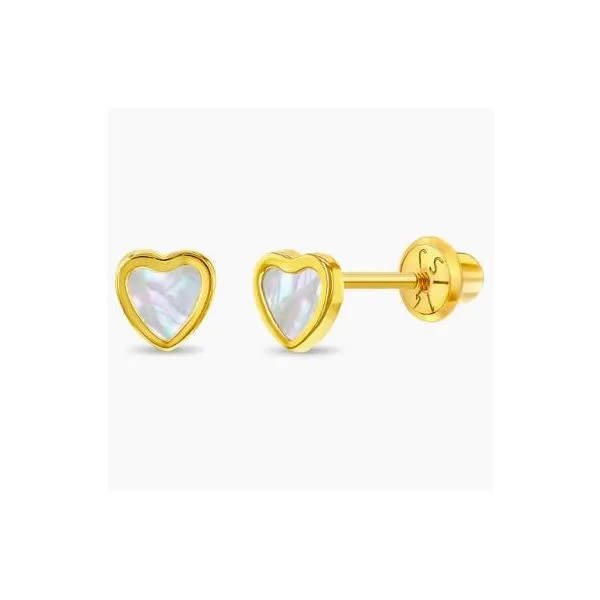 In Season Jewelry Yellow Gold & Heart Earrings