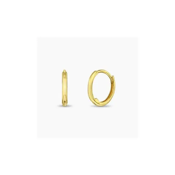 In Season Jewelry Yellow Gold Tiny Hoop Earrings