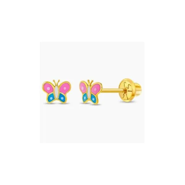 In Season Jewelry Yellow Gold Butterfly Earrings