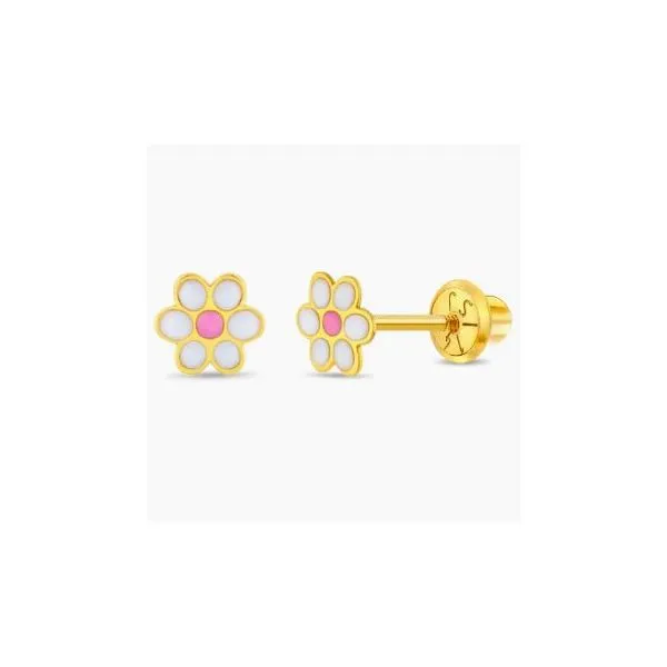 In Season Jewelry Yellow Gold & Enamel Earrings