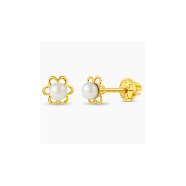 In Season Jewelry Yellow Gold & Pearl Earrings SVS Fine Jewelry Oceanside, NY