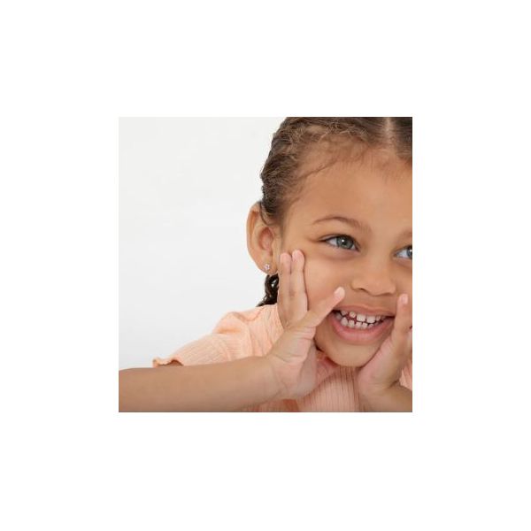 In Season Jewelry Yellow Gold & CZ Flower Earrings Image 2 SVS Fine Jewelry Oceanside, NY