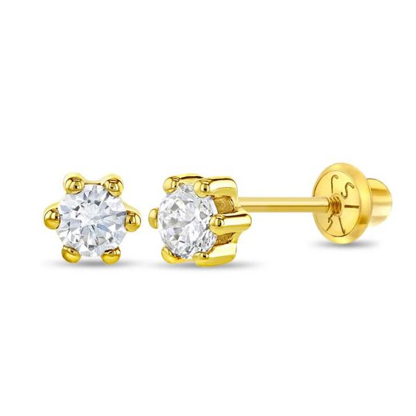 In Season Jewelry Yellow Gold & CZ Earrings SVS Fine Jewelry Oceanside, NY