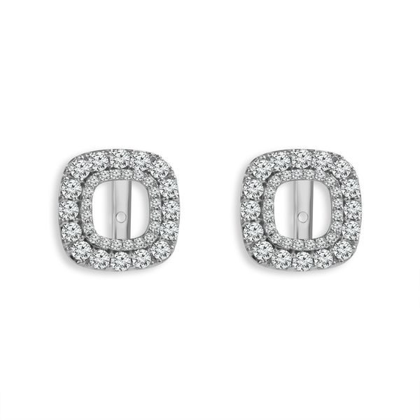 White Gold Diamond Earring Jackets, 1.00ctw SVS Fine Jewelry Oceanside, NY