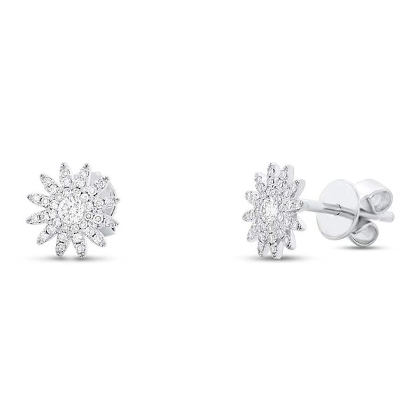 White Gold and Diamond Studs SVS Fine Jewelry Oceanside, NY
