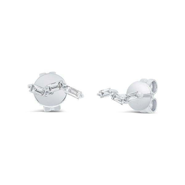 White Gold and Diamond Stud Earrings SVS Fine Jewelry Oceanside, NY