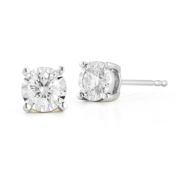 White Gold and Diamond Studs SVS Fine Jewelry Oceanside, NY