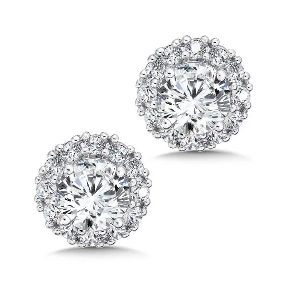 14K White Gold and Diamond Studs SVS Fine Jewelry Oceanside, NY