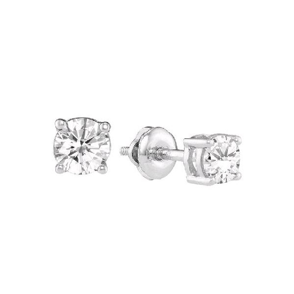 14K White Gold Diamond Stud Earrings, 0.20Cttw SVS Fine Jewelry Oceanside, NY