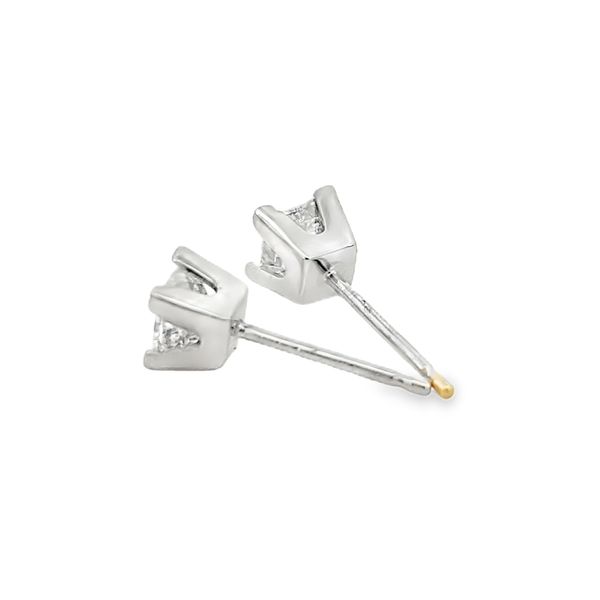 Princess Cut Diamond Studs .81ctw Image 2 SVS Fine Jewelry Oceanside, NY