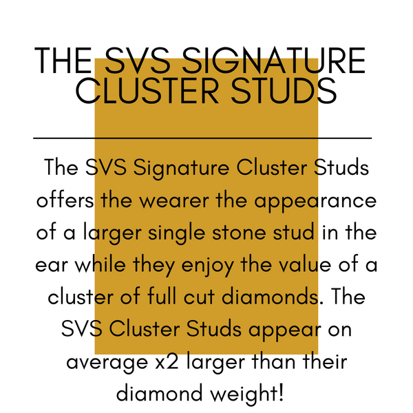 The SVS Signature Cluster Diamond Earrings, 1.00cttw Image 2 SVS Fine Jewelry Oceanside, NY