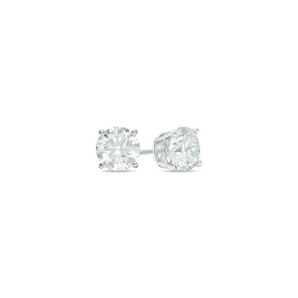 White Gold Diamond Stud Earrings, 2.00Cttw SVS Fine Jewelry Oceanside, NY