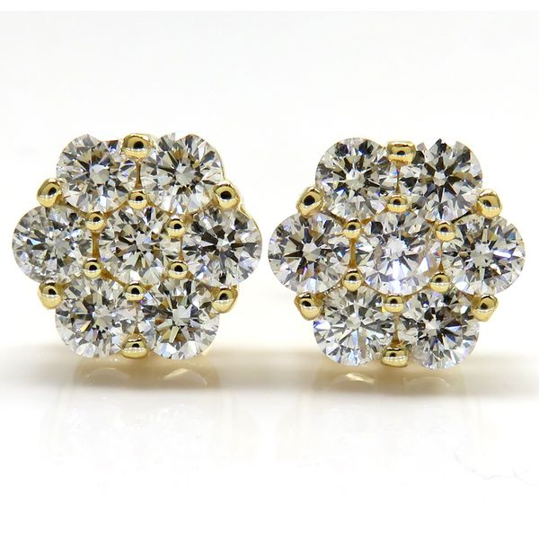 Diamond Cluster Stud Earrings, .50ctw SVS Fine Jewelry Oceanside, NY