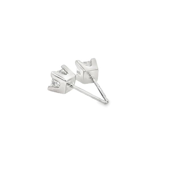 Princess Cut Diamond Studs, 1.04ctw Image 2 SVS Fine Jewelry Oceanside, NY