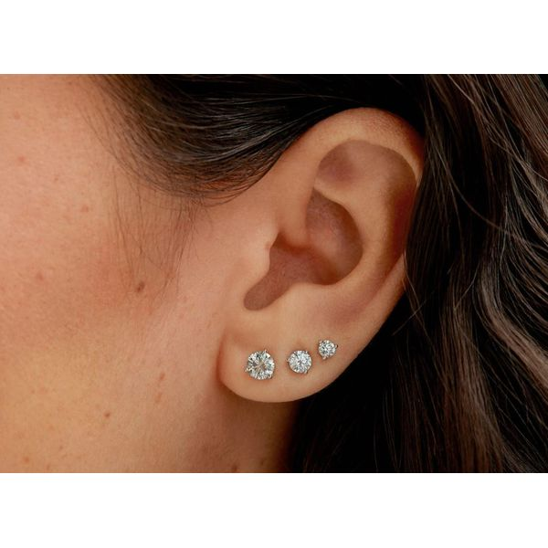 Lightbox Lab Grown Round Diamond Studs, .50ctw Image 2 SVS Fine Jewelry Oceanside, NY