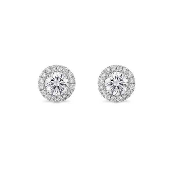 Lightbox Lab Grown Round Halo Diamond Studs, 1.00cttw SVS Fine Jewelry Oceanside, NY