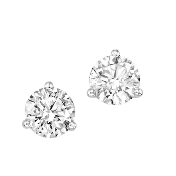 White Gold & Lab-Grown Diamond Studs, 3Cttw SVS Fine Jewelry Oceanside, NY