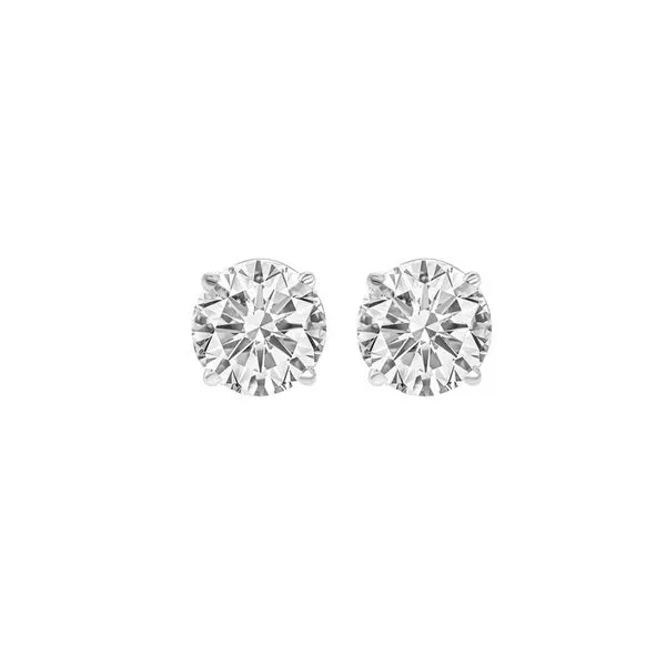 White Gold Diamond 4 Prong Studs, 0.50Cttw SVS Fine Jewelry Oceanside, NY