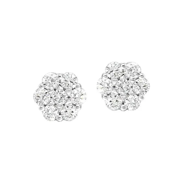 SVS Signature Diamond Bouquet Studs, 0.14Cttw Image 2 SVS Fine Jewelry Oceanside, NY