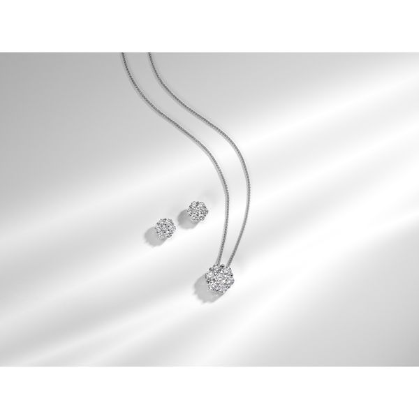 SVS Signature Diamond Bouquet Studs, 0.14Cttw Image 4 SVS Fine Jewelry Oceanside, NY