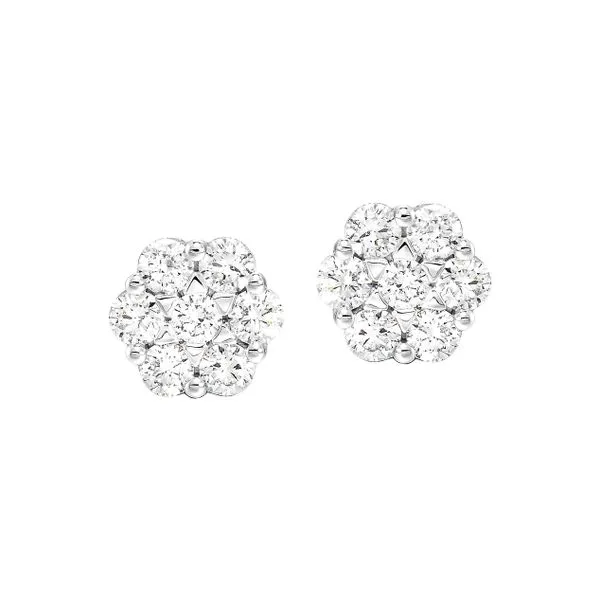 SVS Signature Diamond Bouquet Studs, 1ctw Image 2 SVS Fine Jewelry Oceanside, NY