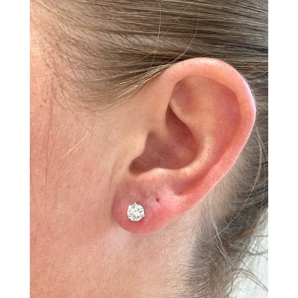 Diamond Studs, 1.50ctw Image 3 SVS Fine Jewelry Oceanside, NY