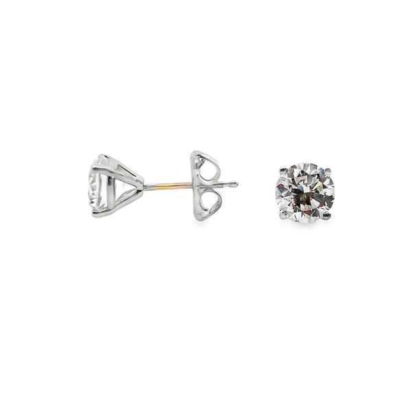 White Gold Diamond Studs, 1.80Cttw Image 3 SVS Fine Jewelry Oceanside, NY