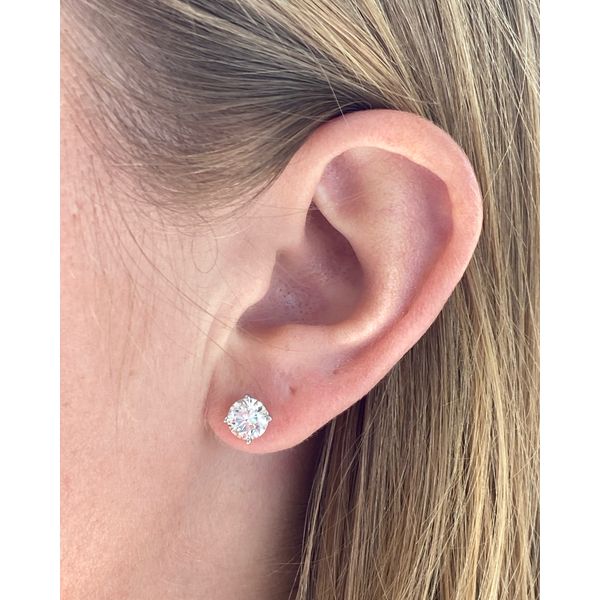White Gold Diamond Studs, 2.41Cttw Image 3 SVS Fine Jewelry Oceanside, NY