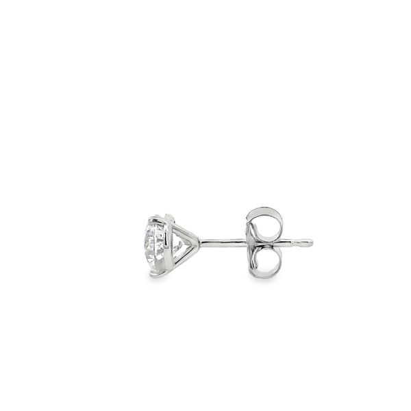 White Gold Diamond 3 Prong Studs, 1Cttw Image 2 SVS Fine Jewelry Oceanside, NY