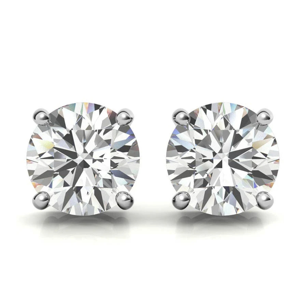 White Gold Diamond Studs, 0.68Cttw SVS Fine Jewelry Oceanside, NY