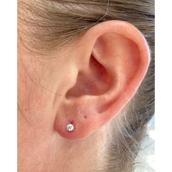 Natural Diamond Stud Earrings | 0.25ctw Image 3 SVS Fine Jewelry Oceanside, NY