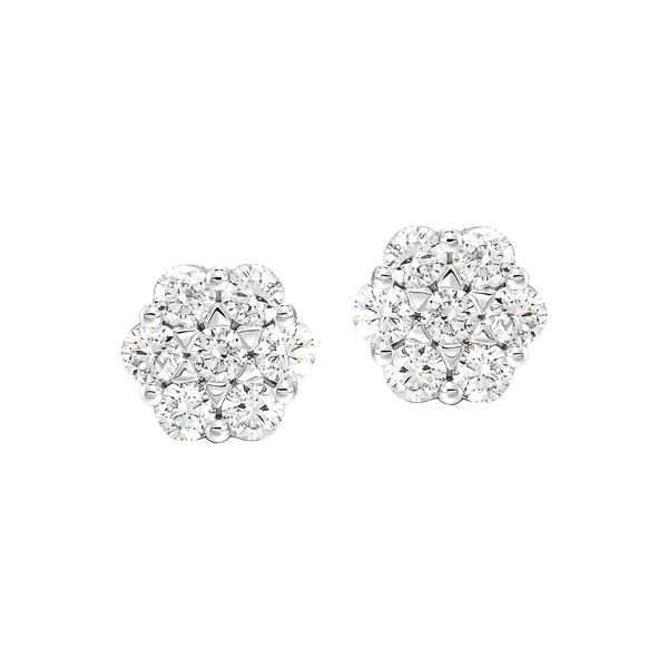 SVS Signature Diamond Bouquet Studs, .50ctw Image 2 SVS Fine Jewelry Oceanside, NY