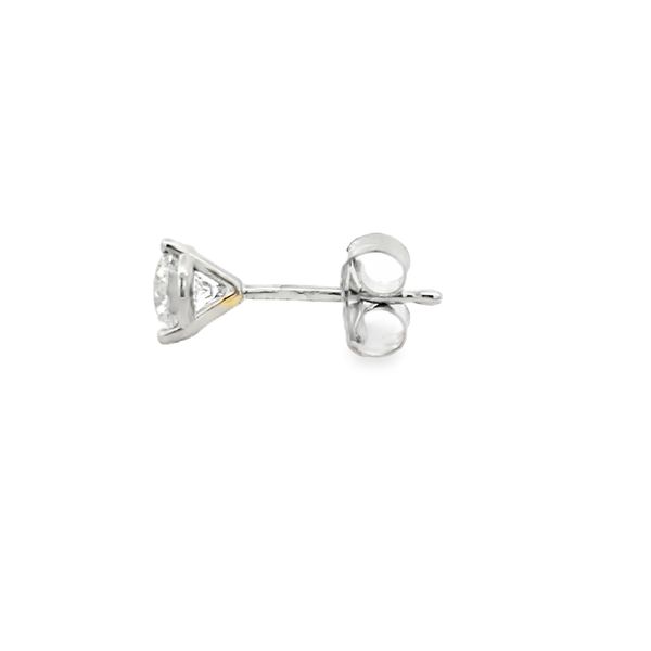 White Gold Diamond 3 Prong Studs, 0.75Cttw Image 2 SVS Fine Jewelry Oceanside, NY