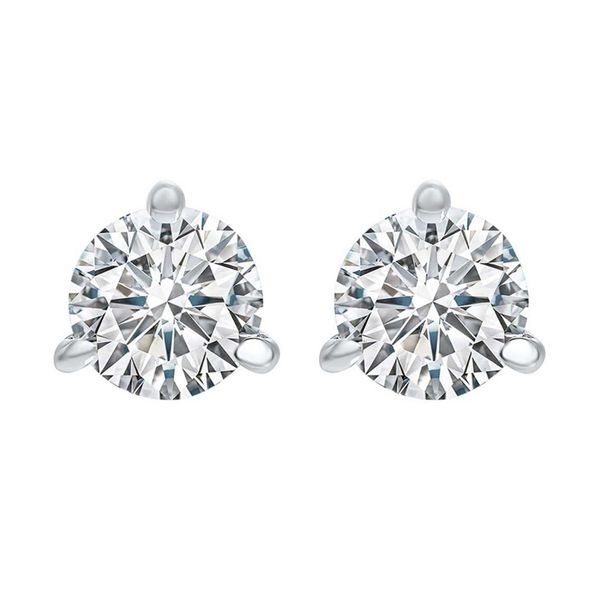 White Gold Diamond 3 Prong Studs, 0.33Cttw SVS Fine Jewelry Oceanside, NY