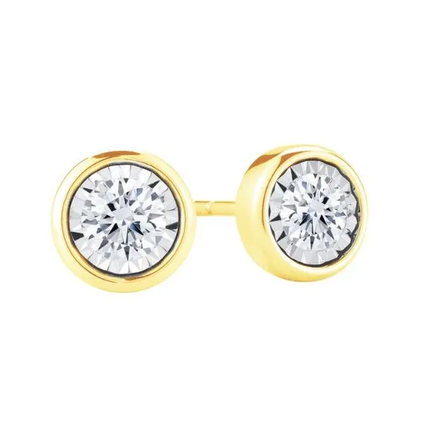 Lab Grown Diamond Bezel Set Studs, 2.04ctw SVS Fine Jewelry Oceanside, NY