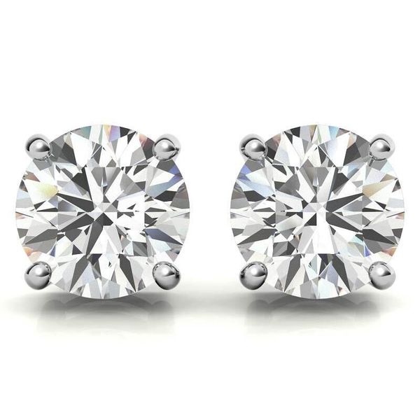 White Gold & Lab Grown Diamond Studs SVS Fine Jewelry Oceanside, NY