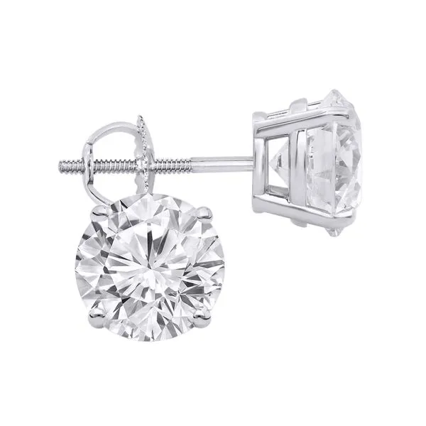 White Gold & Lab Grown Diamond Studs, 8Cttw SVS Fine Jewelry Oceanside, NY