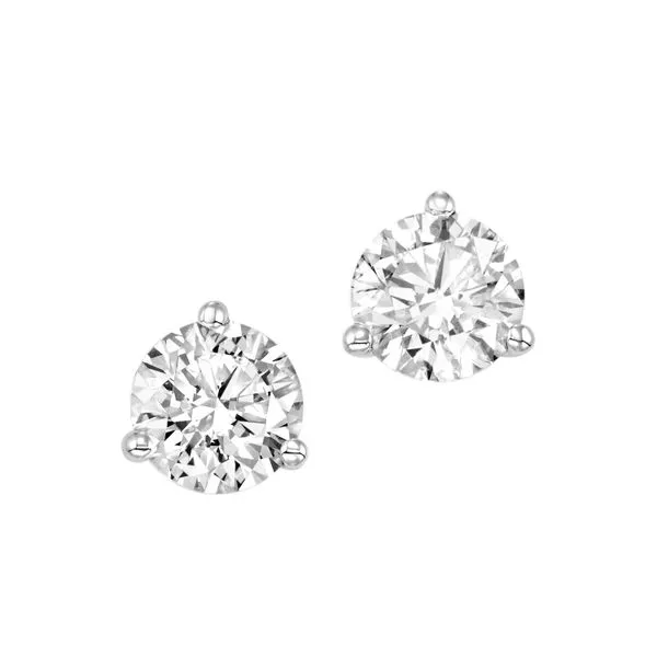 White Gold & Lab Grown Diamond Studs, 1Cttw SVS Fine Jewelry Oceanside, NY