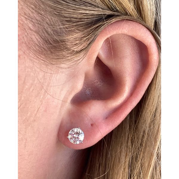 White Gold & Lab Grown Diamond Studs, 2.5Cttw Image 4 SVS Fine Jewelry Oceanside, NY